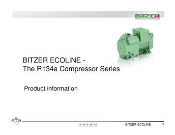 Product range - BITZER ECOLINE I