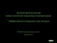 Презентация NEW ECOLINE - Компрессоры Bitzer