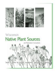 Wisconsin Native Plant Sources and Restoration Consultants
