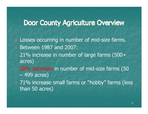 Slide Presentation - Door County Web Map
