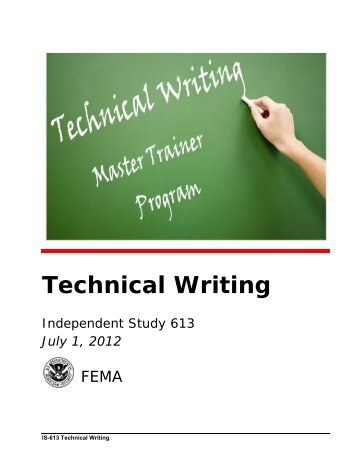 Technical Writing - Emergency Management Institute