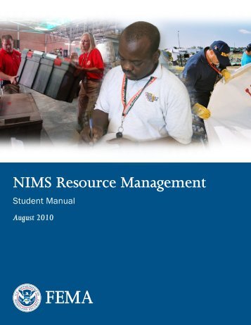 IS-703 NIMS Resource Management - Emergency Management ...