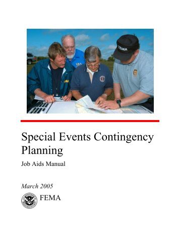 Special Events Contingency Planning - Emergency Management ...