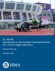 Student Manual - Emergency Management Institute