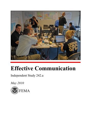 Effective Communication - Emergency Management Institute ...