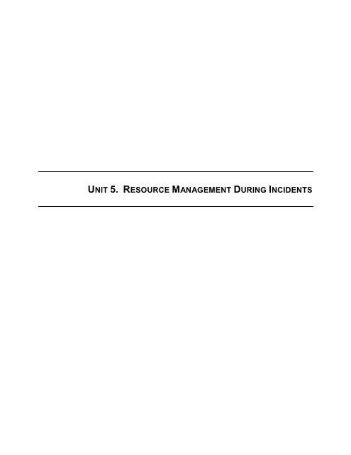 IS-703 NIMS Resource Management - Emergency Management ...