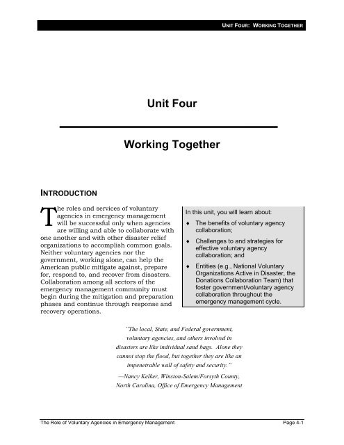 National Voluntary Organizations Active In Disaster - Emergency ...