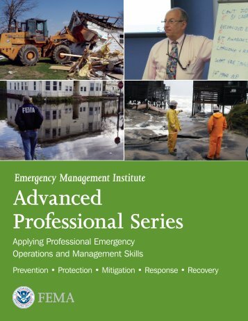 Advanced Professional Series - Emergency Management Institute