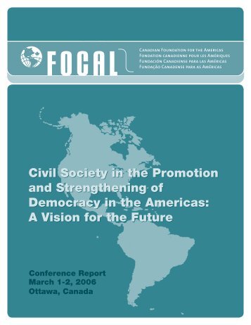 Civil Society in the Promotion and Strengthening of - Political ...