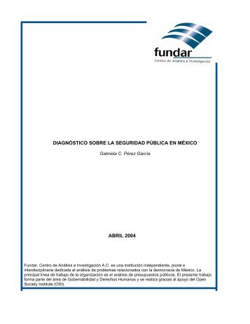 Diagnóstico sobre seguridad pública.pdf - Fundar