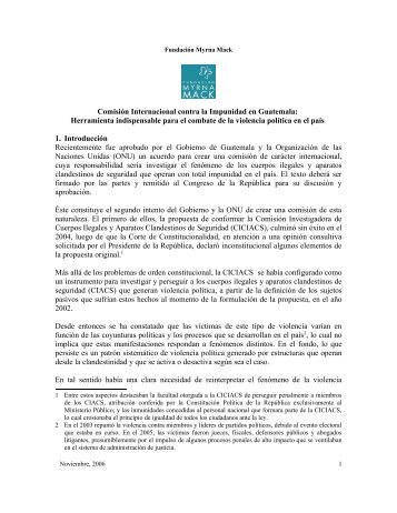 Comisión Internacional contra la Impunidad en Guatemala ...