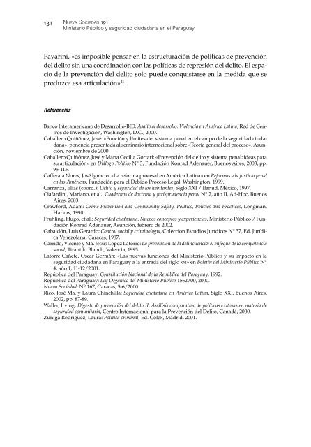 Ministerio Público y seguridad ciudadana en el Paraguay