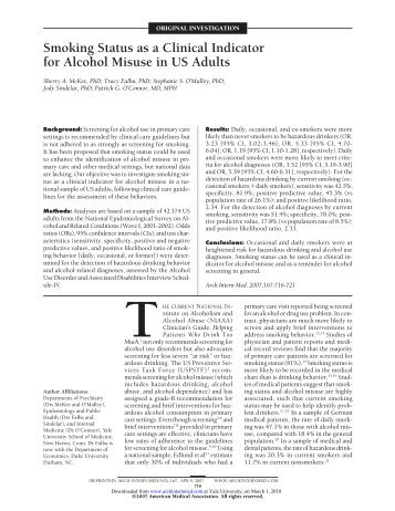 McKee et al 2007.pdf - Yale School of Medicine - Yale University