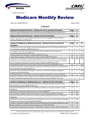 Medicare Monthly Review - National Government Services