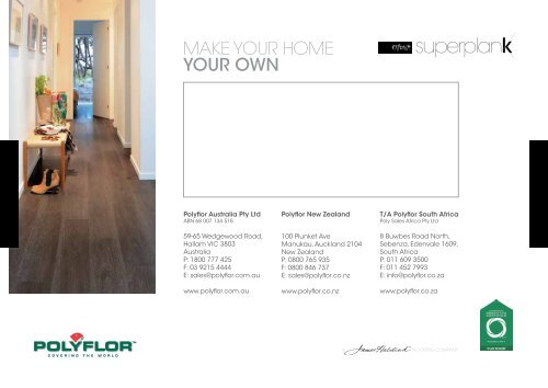 MAKE YOUR HOME YOUR OWN - Polyflor