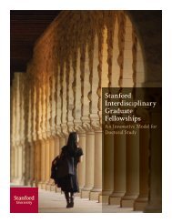 Stanford Interdisciplinary Graduate Fellowships [PDF] - Giving to ...