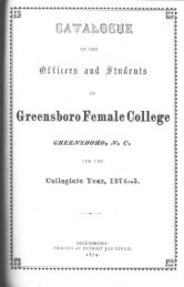 1874-75 - Brock Historical Museum of Greensboro College