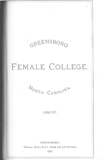 1886-87 - Brock Historical Museum of Greensboro College