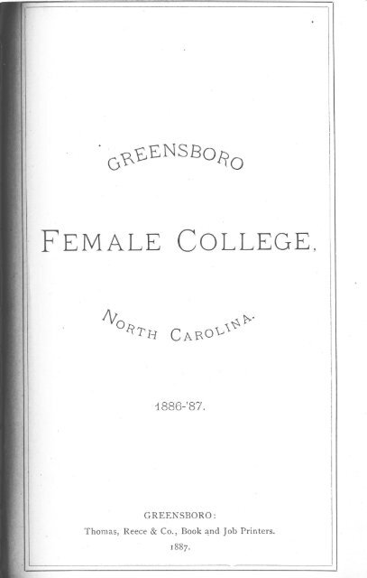 1886-87 - Brock Historical Museum of Greensboro College