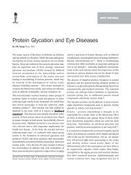 Protein Glycation and Eye Diseases - KSOS