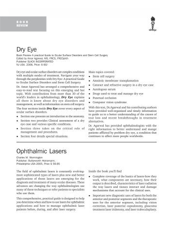 Dry Eye Ophthalmic Lasers - KSOS
