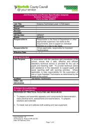 Job Description and Person Specification template Science ...