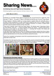 Newsletter (pdf) - Archbishop Sancroft Church of England High School