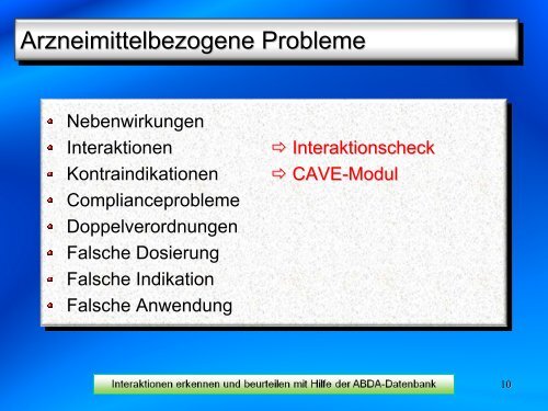 Informationen über Arzneimittel - Apothekerkammer