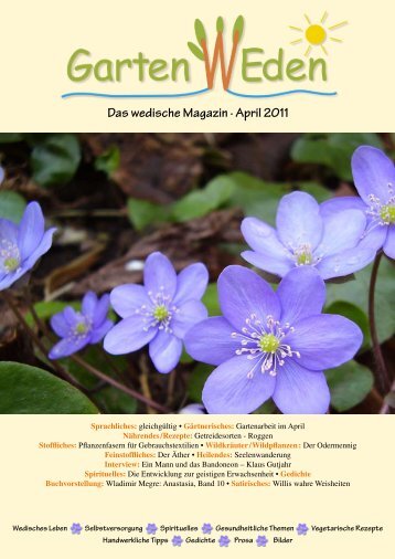 Das wedische Magazin . April 2011 - Garten Weden