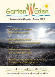 Garten Weden - das wedische Magazin