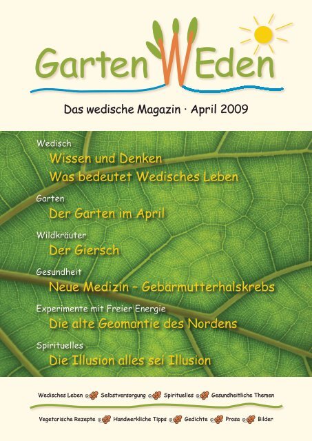 GartenWeden - das wedische Magazin