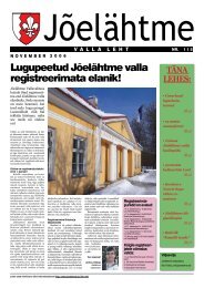 Lugupeetud Jõelähtme valla registreerimata elanik! - Jõelähtme vald