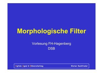 Morphologische Filter