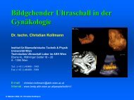 Der Ultraschall in der Medizin