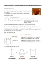 Page 1 Mesure du volume d'un solide compact de forme ...