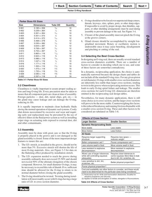 Parker O Ring Compatibility Chart