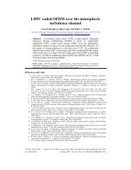 LDPC coded OFDM over the atmospheric turbulence channel