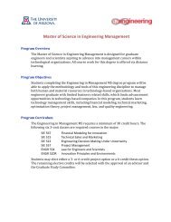 Master of Science in Engineering Management - College of ...