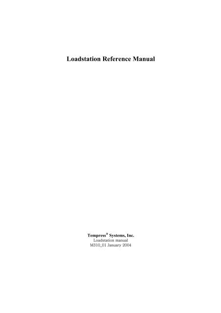 Loadstation Reference Manual