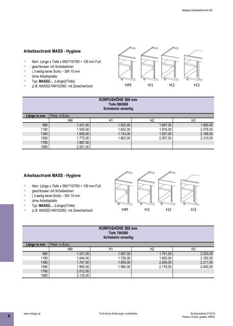 KATALOG beste Qualität Metagro