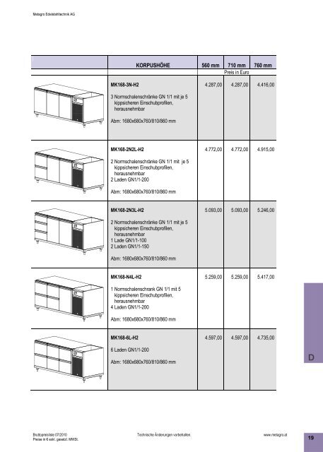 KATALOG beste Qualität Metagro