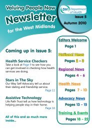 Valuing People Now Newsletter - Taking Part