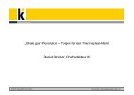 Shale Gas und der Thermoplastmarkt - Ems-Achse