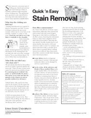 n Easy Stain Removal - Orange County Extension Education Center
