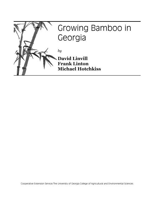 Growing Bamboo in Georgia - Orange County Extension Education ...