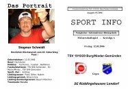SPORT INFO - TSV Burg-/Nieder-Gemünden