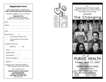 symposium flyer - Graduate School of Public Health - SDSU