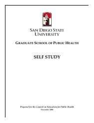 CEPH Self-Study Report, Main Text, 9/28/06 - Graduate School of ...