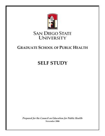 CEPH Self-Study Report, Main Text, 9/28/06 - Graduate School of ...