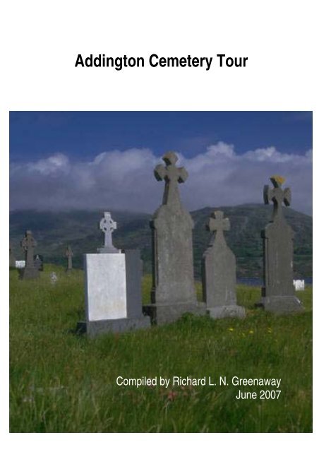 Addington Cemetery Tour Guide - Christchurch City Libraries